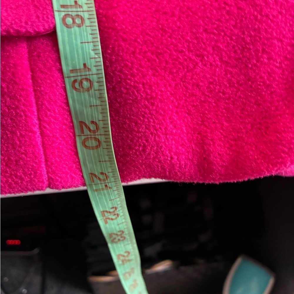 Express Tailleur vintage hot pink Sherpa blazer size large - Picture 7 of 7